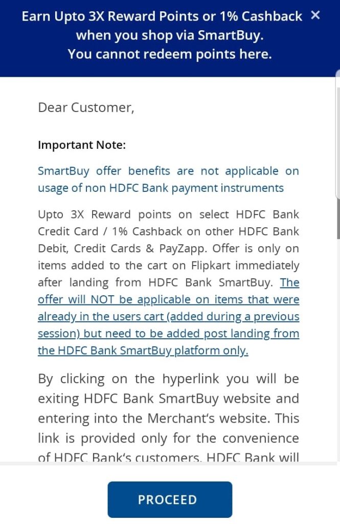HDFC SmartBuy Proceed